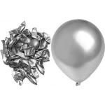 Globo Metalizado R12 Plata x25 unidades