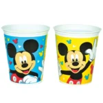 Vasos x8 uni Mickey
