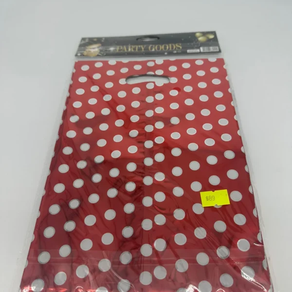 Bolsas Sorpresitas Metalizada Lunares Roja x10 unidades