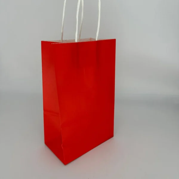 Bolsa Sorpresitas Papel con Asas Rojo - por unidad