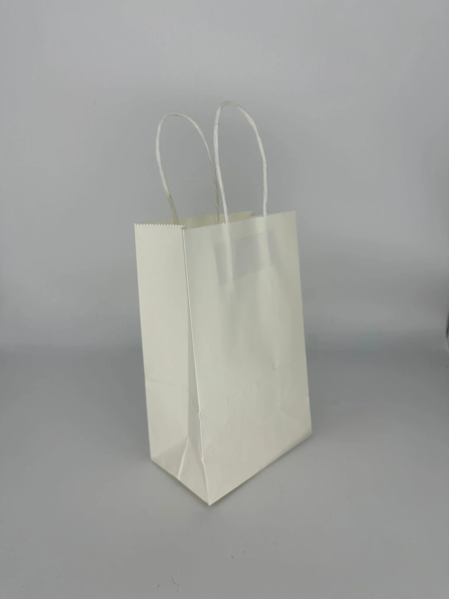 616_4 Bolsa Sorpresitas Papel con Asas Blanco - por unidad - Imagen 1