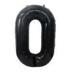 Globo Número Negro Nº0 72cm - 32 pulgadas