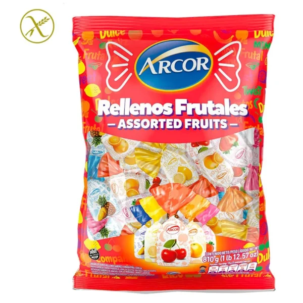 Caramelo Arcor Relleno Frutal 810 G
