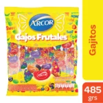Caramelo Gajos Frutal Arcor 485grs