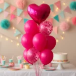 Set de Globos Fucsia – 9 Piezas - Imagen 2