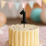 Vela Numero Negra (0 al 9) - Imagen 2