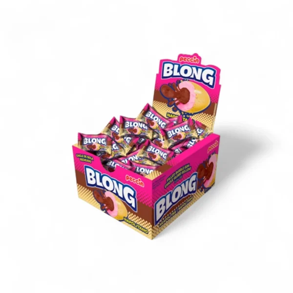 Chicle Peccin Blong Napolitano x40 – Caja de Chicles Rellenos