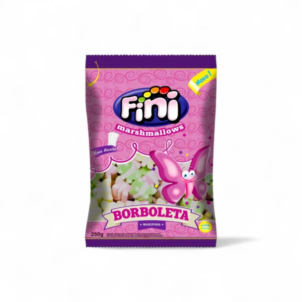 Malvaviscos Marshmallows FINI Mariposa 250 grs