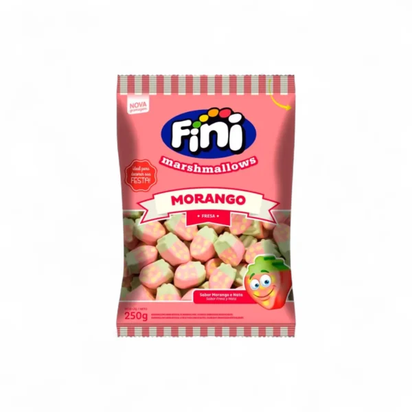 Malvaviscos Marshmallows FINI Morango 250 grs
