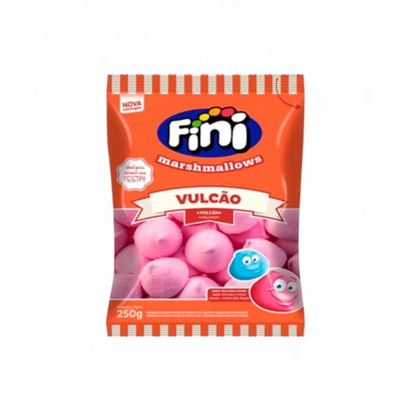 Malvaviscos Marshmallows FINI Volcán Rosado 250 grs