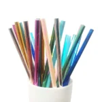 Sorbitos de papel x25 unidades metalizados