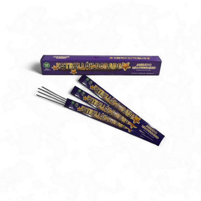 Bengala Estrellon Dorado Estrellón Dorado Display x12 - Imagen 1
