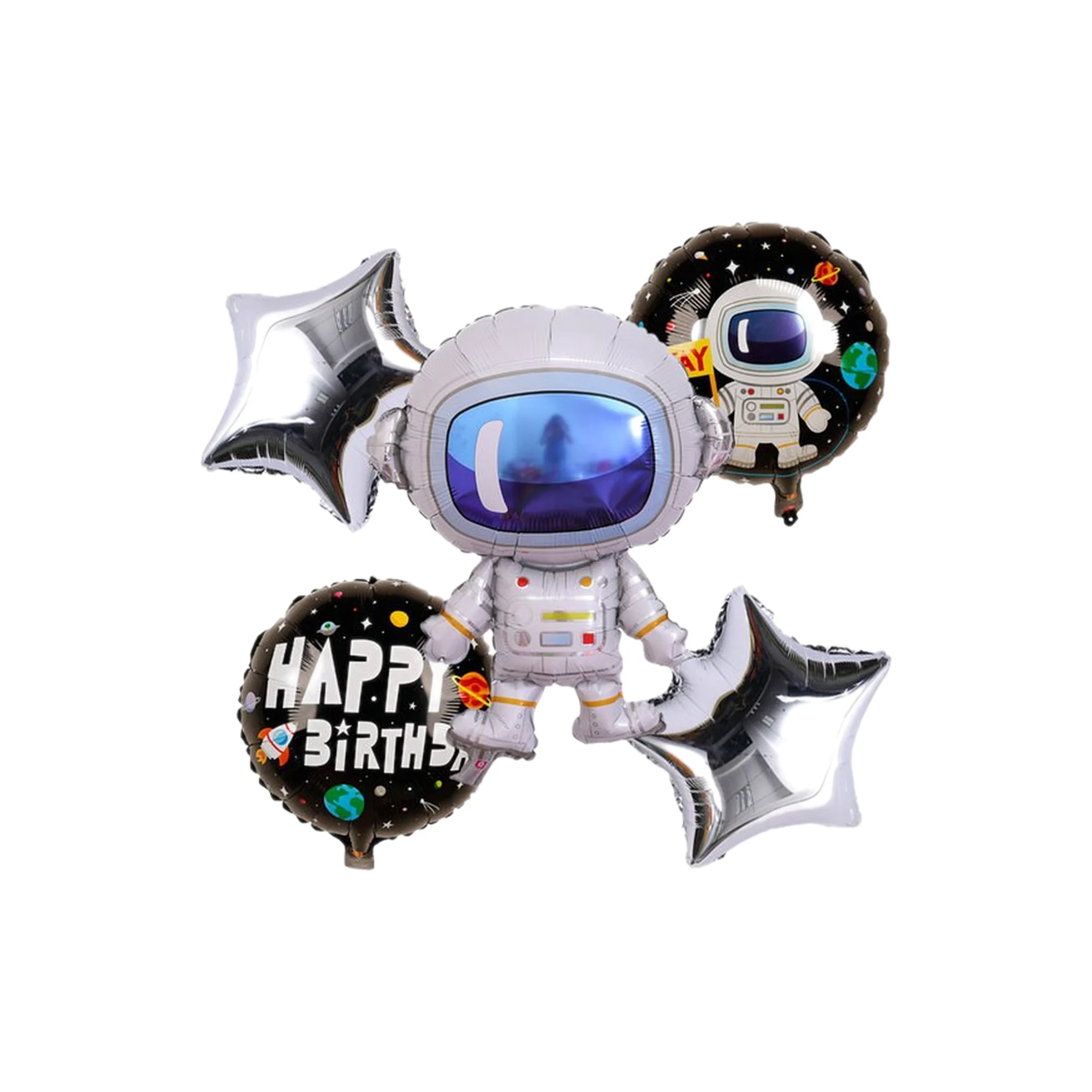 Set Globos Astronauta x5u